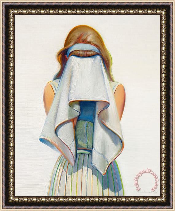 Wayne Thiebaud Toweling Off, 1968 Framed Painting