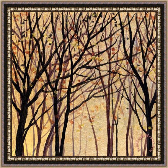 Wendy Kroeker Moon Shadow Trees 1 Framed Painting