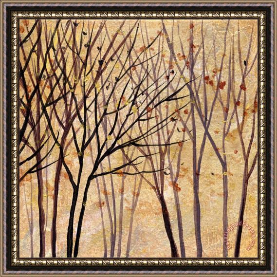 Wendy Kroeker Moon Shadow Trees 2 Framed Painting
