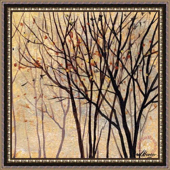 Wendy Kroeker Moon Shadow Trees 3 Framed Painting