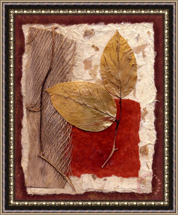Wendy Kroeker Two Leaves Framed Painting