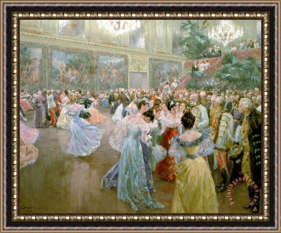 Wilhelm Gause Court Ball at the Hofburg Framed Print