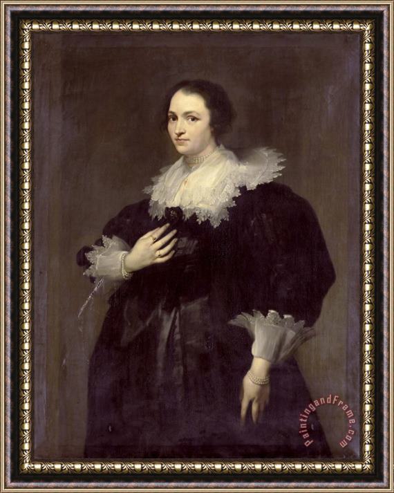 Willem Bartel van der Kooi The Wife of Sebastiaan Leerse Framed Painting