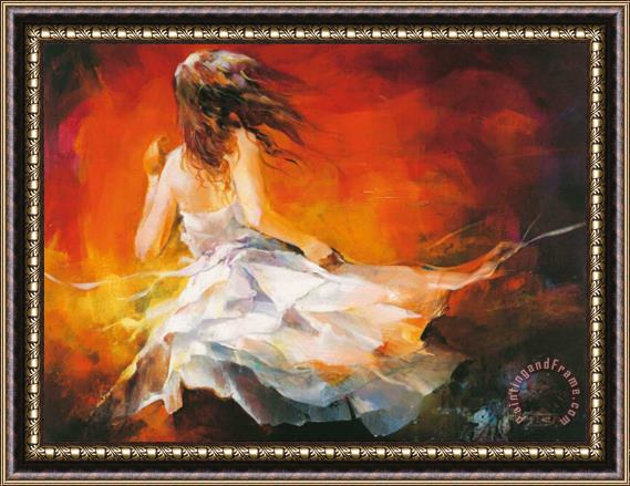 willem haenraets Young Girl Ii Framed Painting