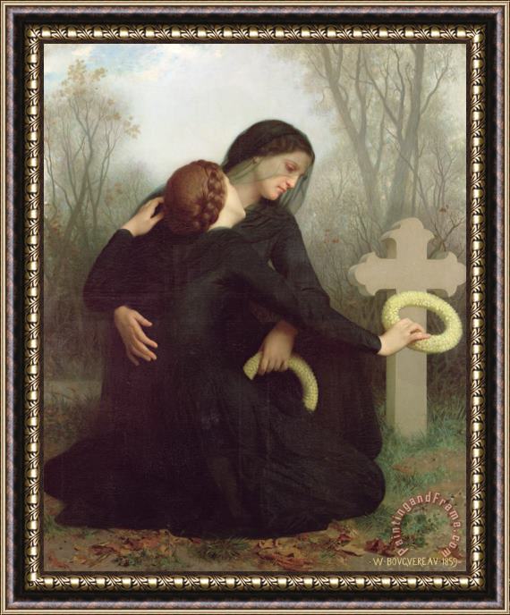 William Adolphe Bouguereau All Saints Day Framed Print