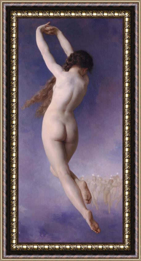 William Adolphe Bouguereau Lost Pleiad (1884) Framed Painting