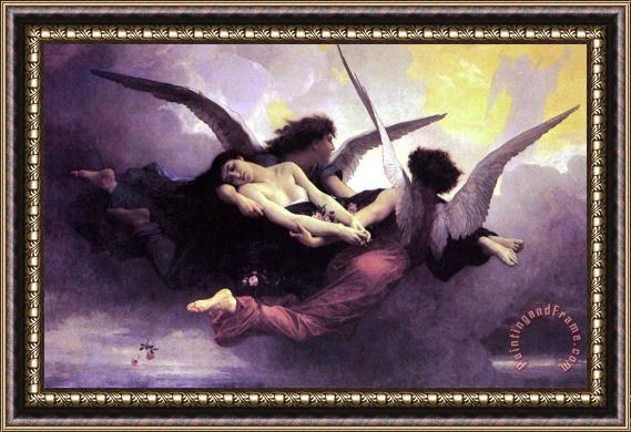 William Adolphe Bouguereau Soul Carried To Heaven Framed Painting