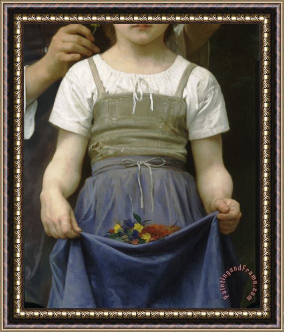 William Adolphe Bouguereau The Jewel of The Fields Framed Painting