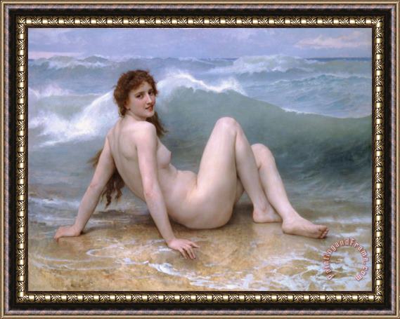 William Adolphe Bouguereau The Wave (1896) Framed Print