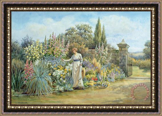 William Ashburner In the Garden Framed Painting