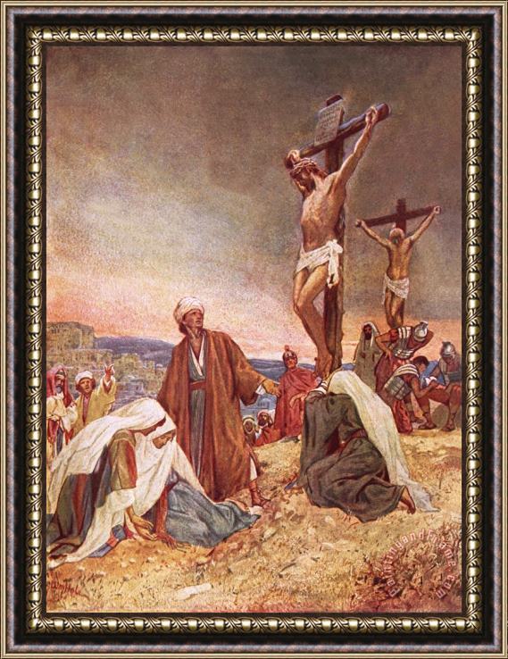 William Brassey Hole Crucifixion Framed Painting