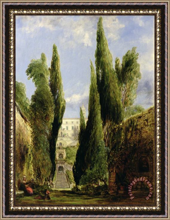 William Collins Villa D'Este Tivoli Framed Painting