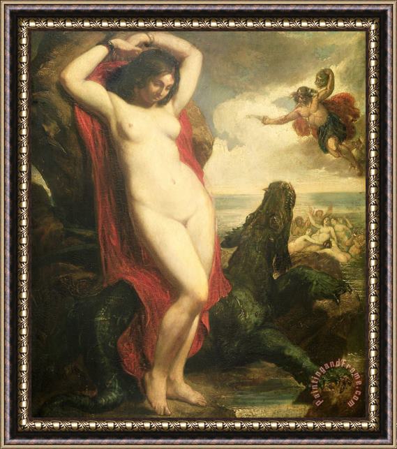 William Etty Andromeda and Perseus Framed Painting