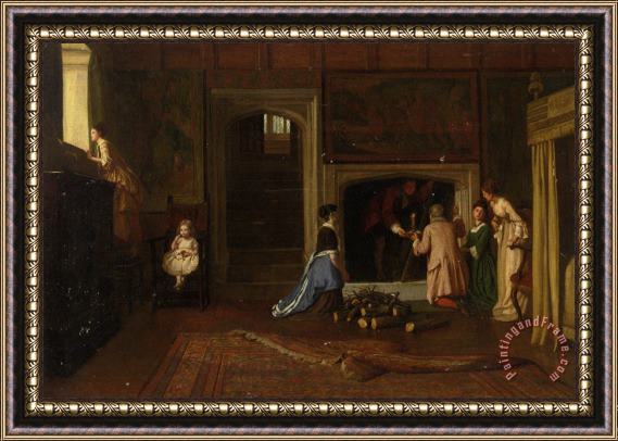 William Frederick Yeames The Jacobites Escape The Punch Room Framed Painting