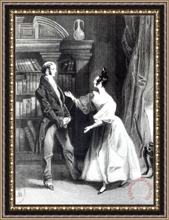 William Greatbach She Then Told Him What Mr Darcy Had Voluntarily Done For Lydia Framed Print