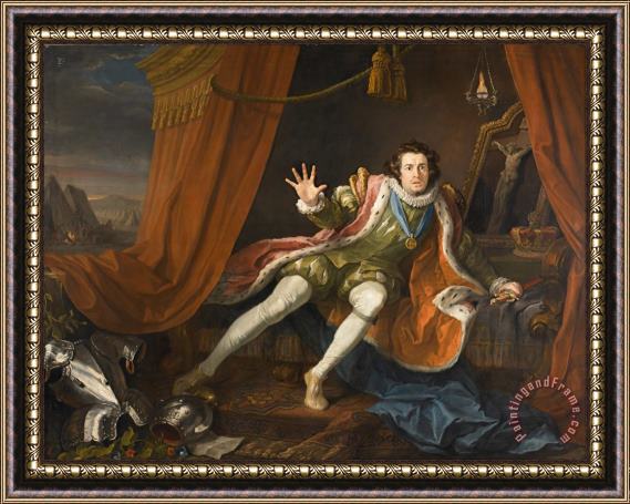 William Hogarth David Garrick As Richard III Framed Print