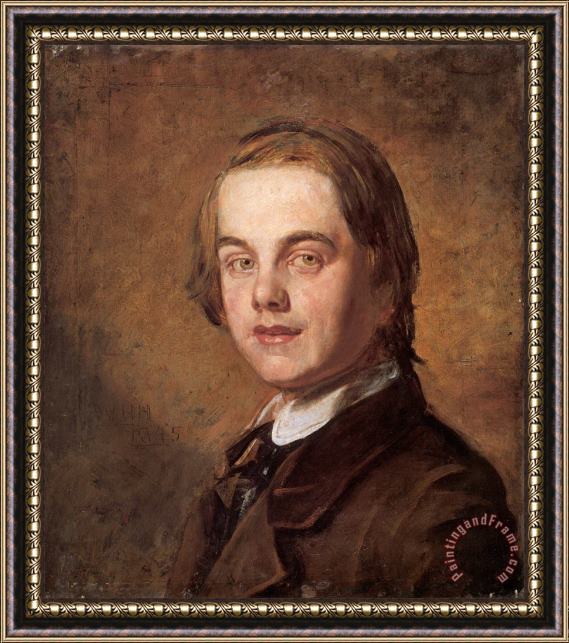 William Holman Hunt Selfportrait Framed Painting