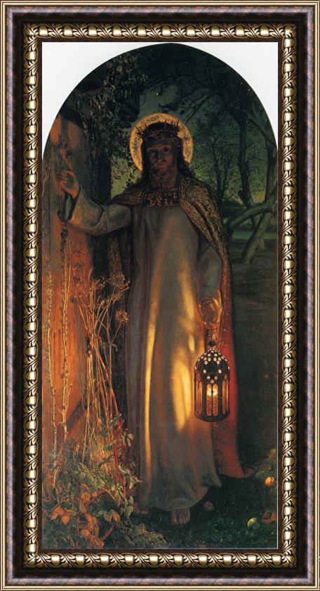 William Holman Hunt The Light of The World Framed Painting