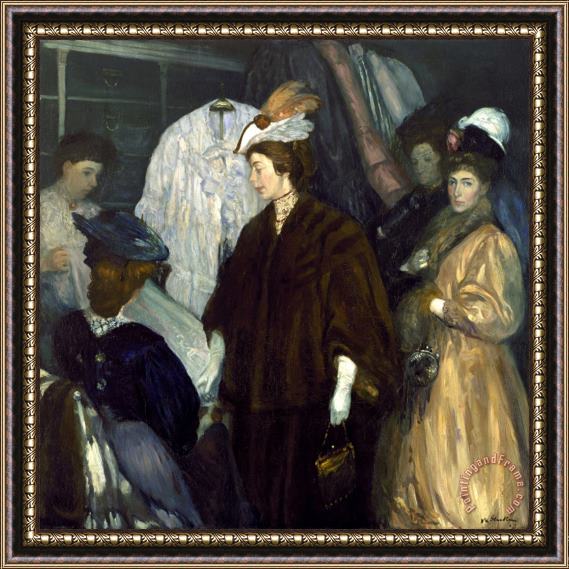 William James Glackens The Shoppers Framed Painting