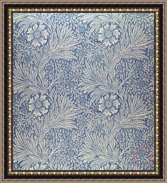 William Morris Marigold wallpaper design Framed Painting
