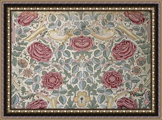 William Morris The Rose Pattern Framed Print