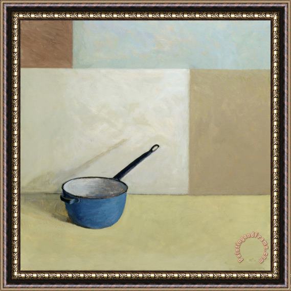 William Packer Blue Saucepan Framed Painting