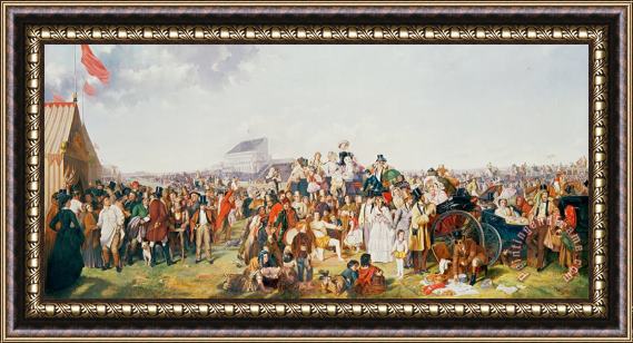 William Powell Frith Derby Day Framed Painting