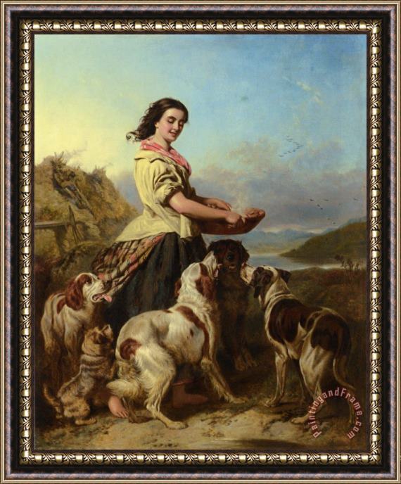 William Powell Frith The Gamekeeper's Daughter Framed Painting