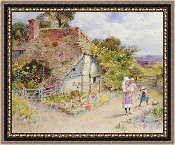 William Stephen Coleman Watching The Ducks Framed Painting