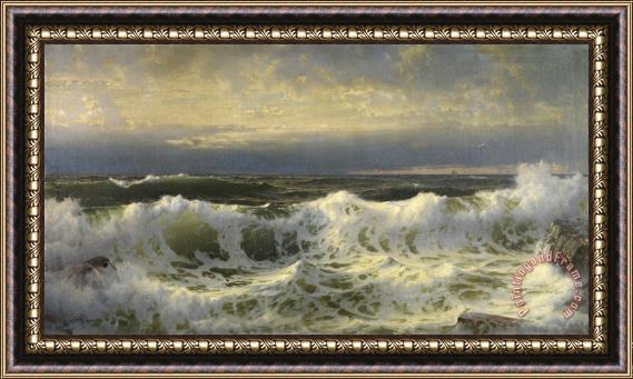 William Trost Richards Along The Shore Framed Painting