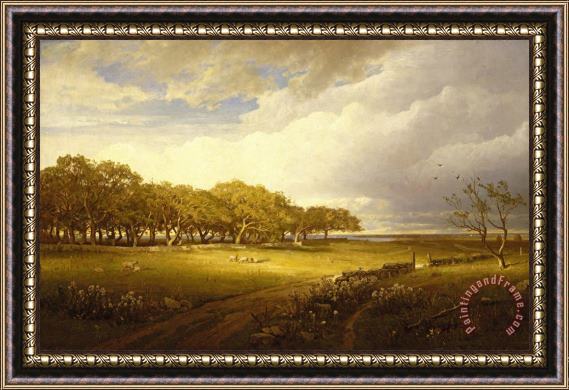 William Trost Richards Old Orchard at Newport Framed Painting