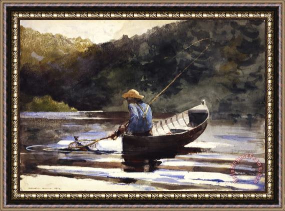 Winslow Homer Boy Fishing Framed Painting