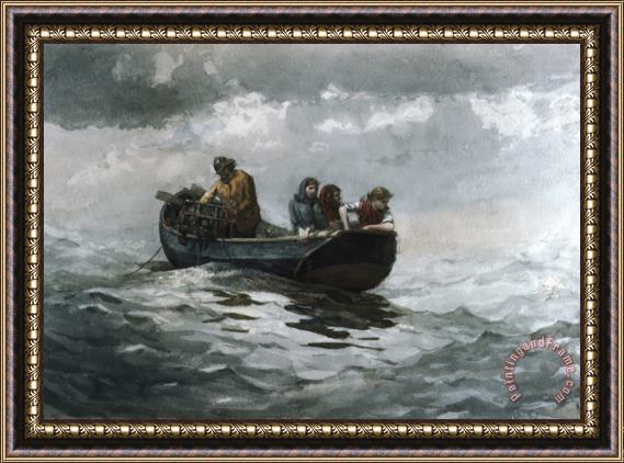 Winslow Homer Crab Fishing Framed Painting