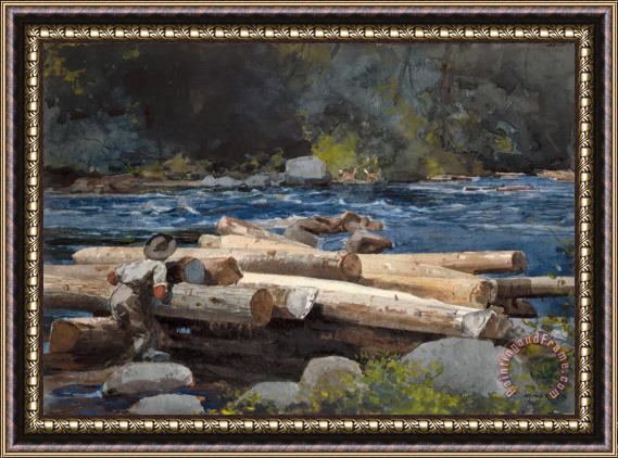 Winslow Homer Hudson River Framed Print