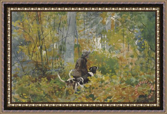Winslow Homer On The Trail Framed Painting