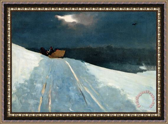 Winslow Homer Sleigh Ride Framed Painting