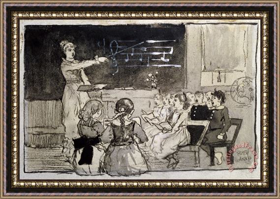 Winslow Homer The Music Lesson Framed Print