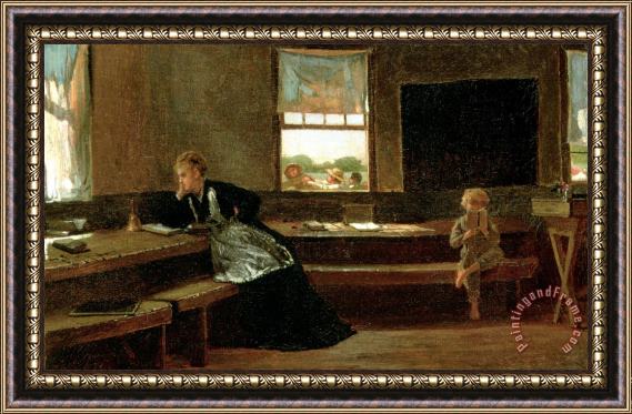 Winslow Homer The Noon Recess Framed Painting