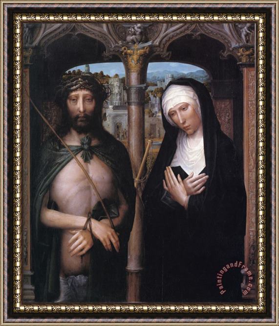 Ysenbrandt Christ Crowned with Thorns And The Mourning Virgin Framed Painting