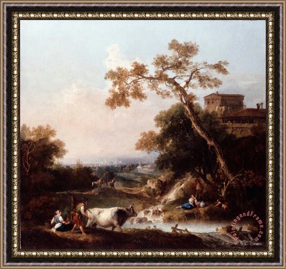 Zuccarelli, Francesco Landscape Framed Painting