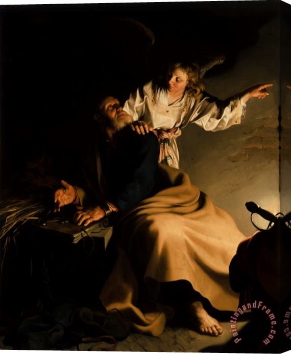 Abraham Bloemaert The Liberation of Saint Peter Stretched Canvas Print / Canvas Art