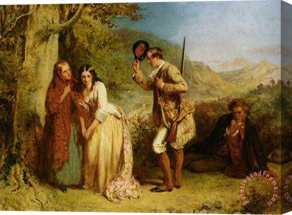 Abraham Solomon The Valor of Love Stretched Canvas Painting / Canvas Art