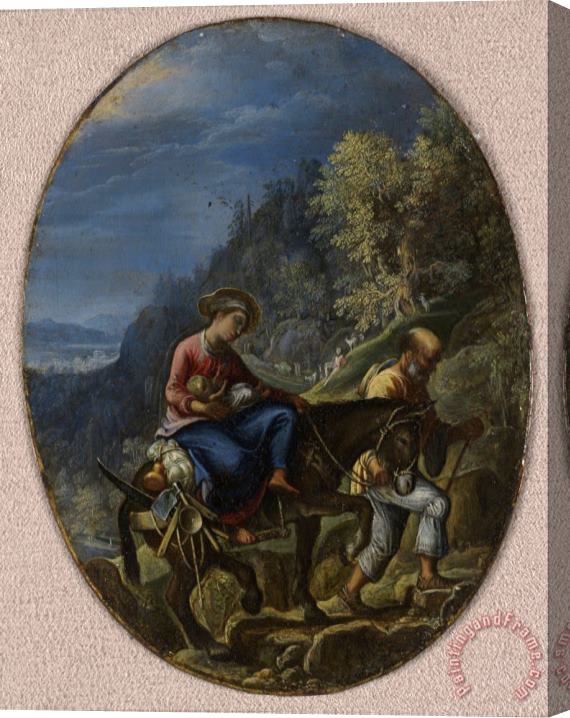 Adam Elsheimer The Flight Into Egypt Stretched Canvas Painting / Canvas Art