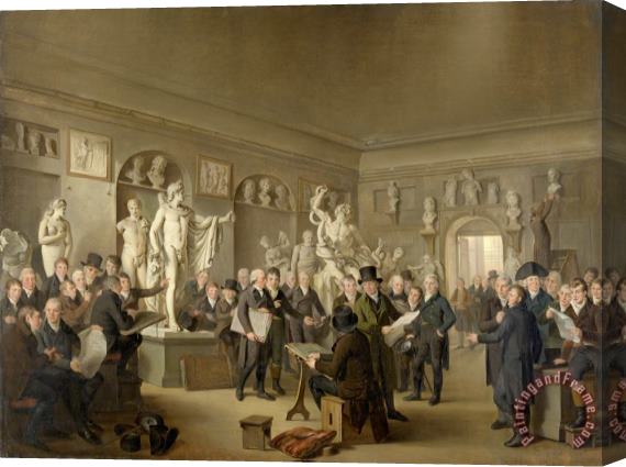 Adriaan de Lelie The Sculpture Gallery of The Felix Meritis Society Stretched Canvas Print / Canvas Art Adriaan de Lelie The Sculpture Gallery of The Felix Meritis Society Stretched Canvas Print / Canvas Art