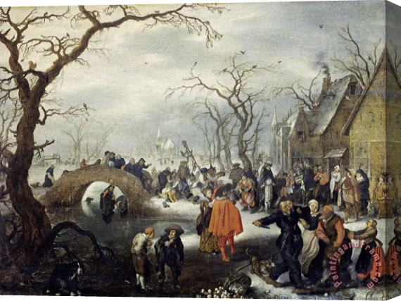 Adriaen Pietersz. van de Venne Shrove Tuesday in The Country Stretched Canvas Print / Canvas Art