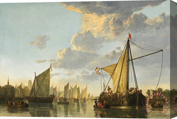 Aelbert Cuyp The Maas at Dordrecht Stretched Canvas Painting / Canvas Art