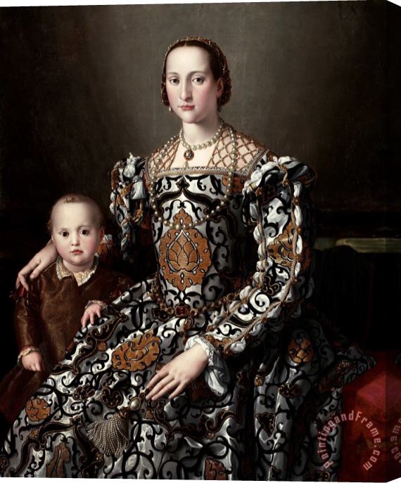 Agnolo Bronzino Eleonora of Toledo And Her Son Stretched Canvas Painting / Canvas Art