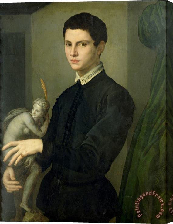 Agnolo Bronzino Portrait of a Sculptor, Possibly Baccio Bandinelli (1493 1560) Stretched Canvas Painting / Canvas Art