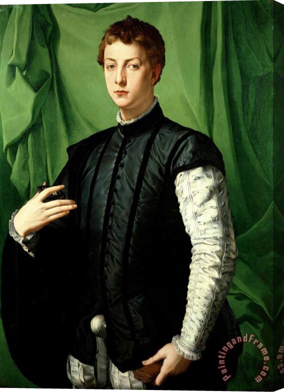 Agnolo Bronzino Portrait of Ludovico Capponi Stretched Canvas Painting / Canvas Art