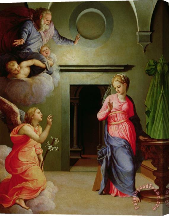 Agnolo Bronzino The Annunciation Stretched Canvas Print / Canvas Art